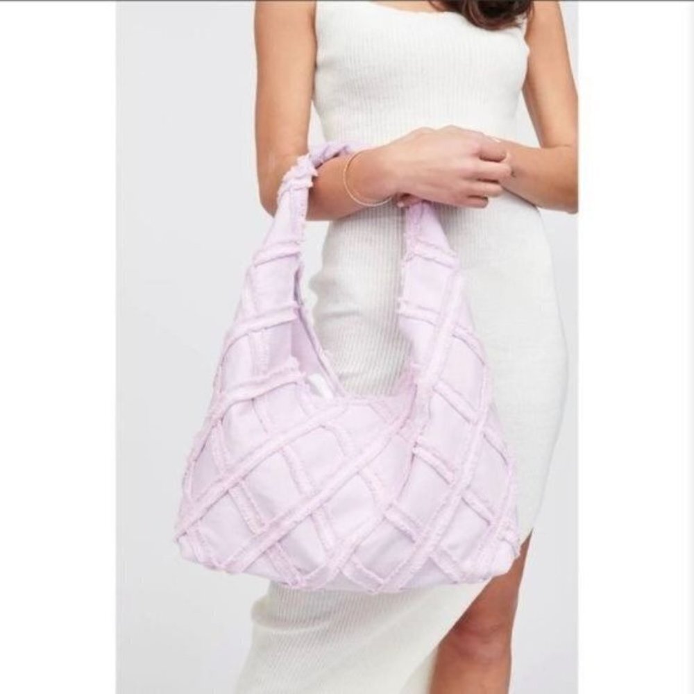 Urban Expressions Barbuda Hobo Bag in Lavender New - Picture 4 of 16